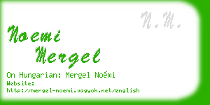 noemi mergel business card